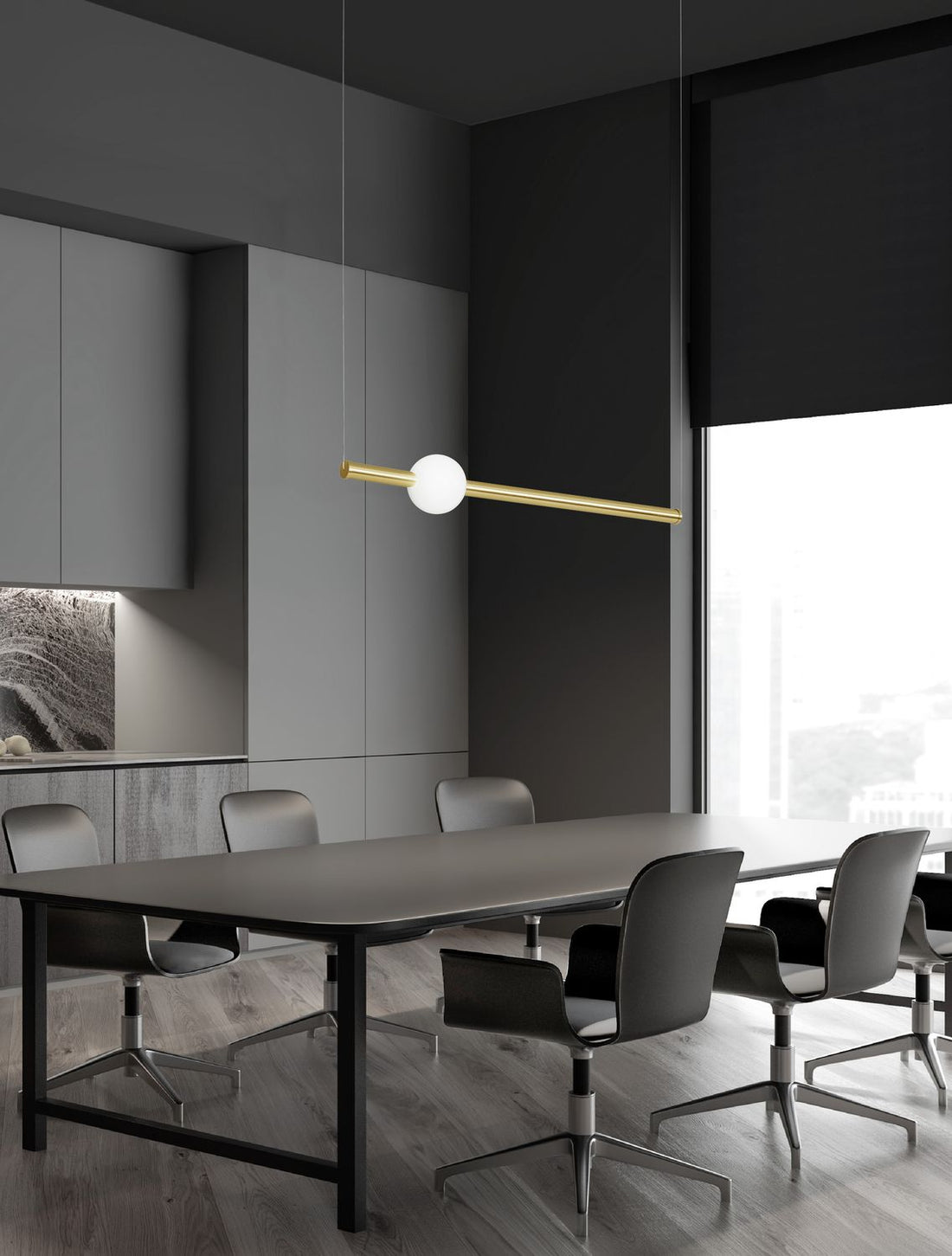 Suspension luminaire | Neutron Dorée