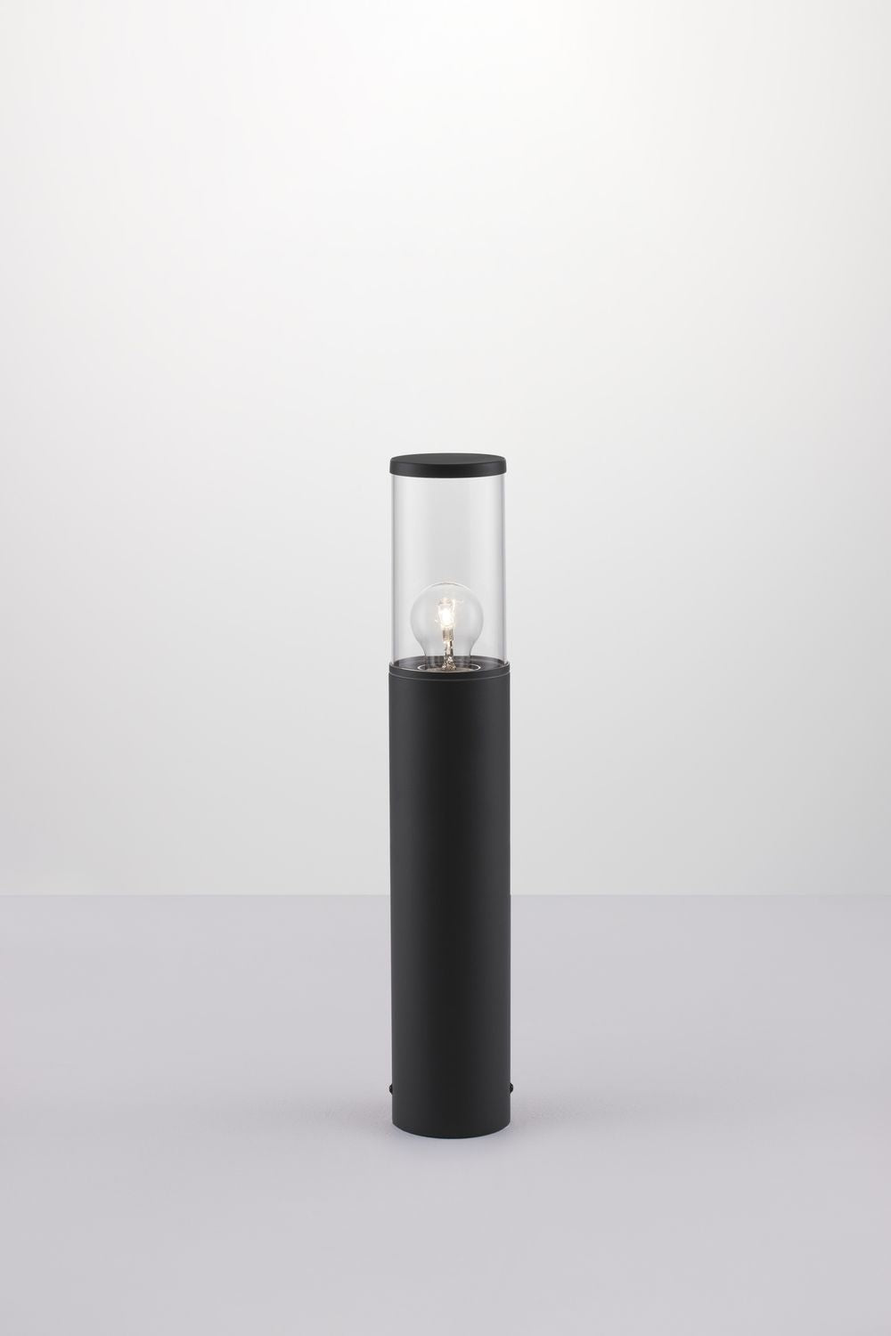 Borne extérieure Zosia grise, H 50 cm