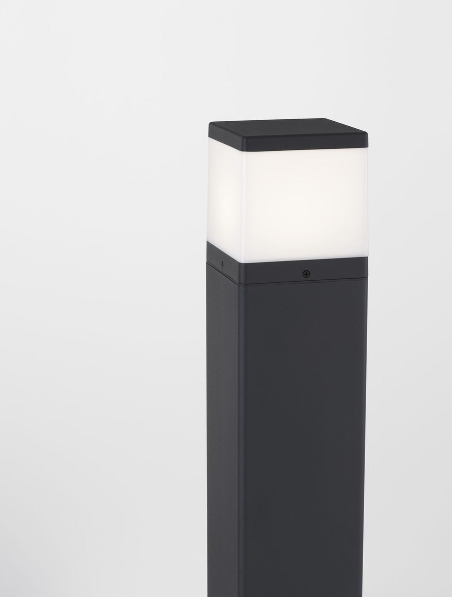 Borne extérieure Ferron grise, H 80 cm