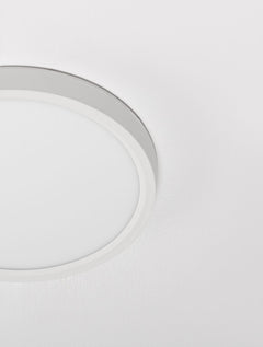 Plafonnier Dixie blanc, Ø 22 cm