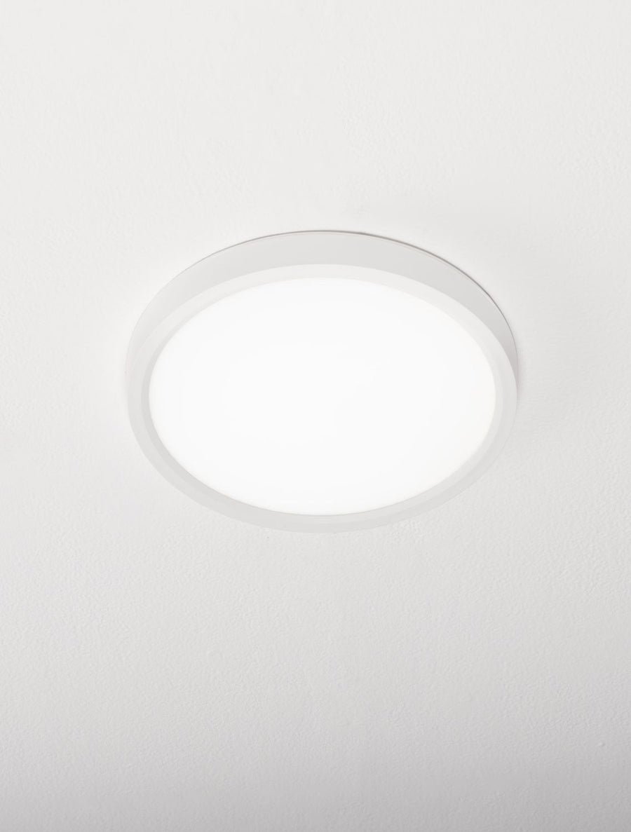 Plafonnier Dixie blanc, Ø 22 cm