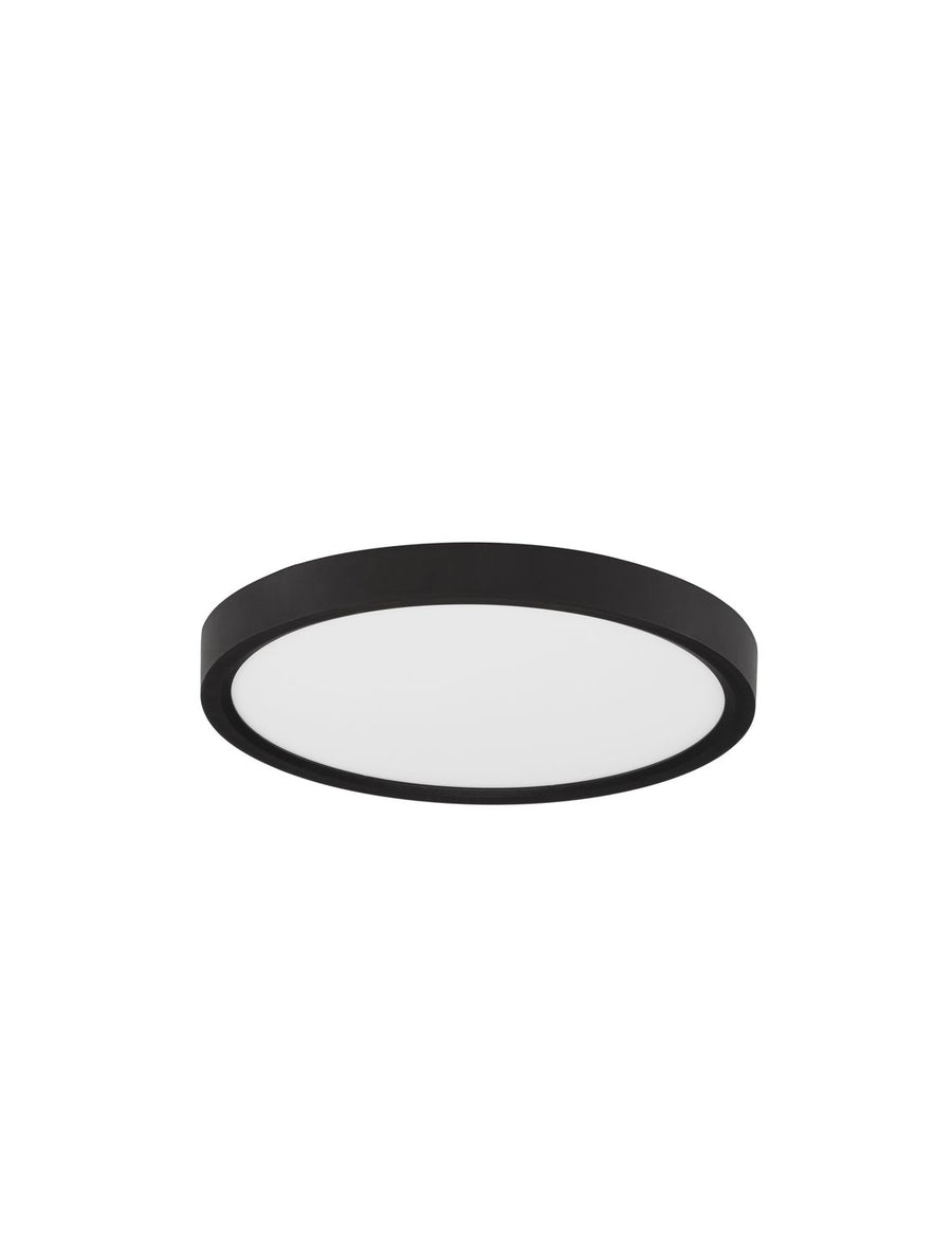 Plafonnier Dixie noir, Ø 22 cm