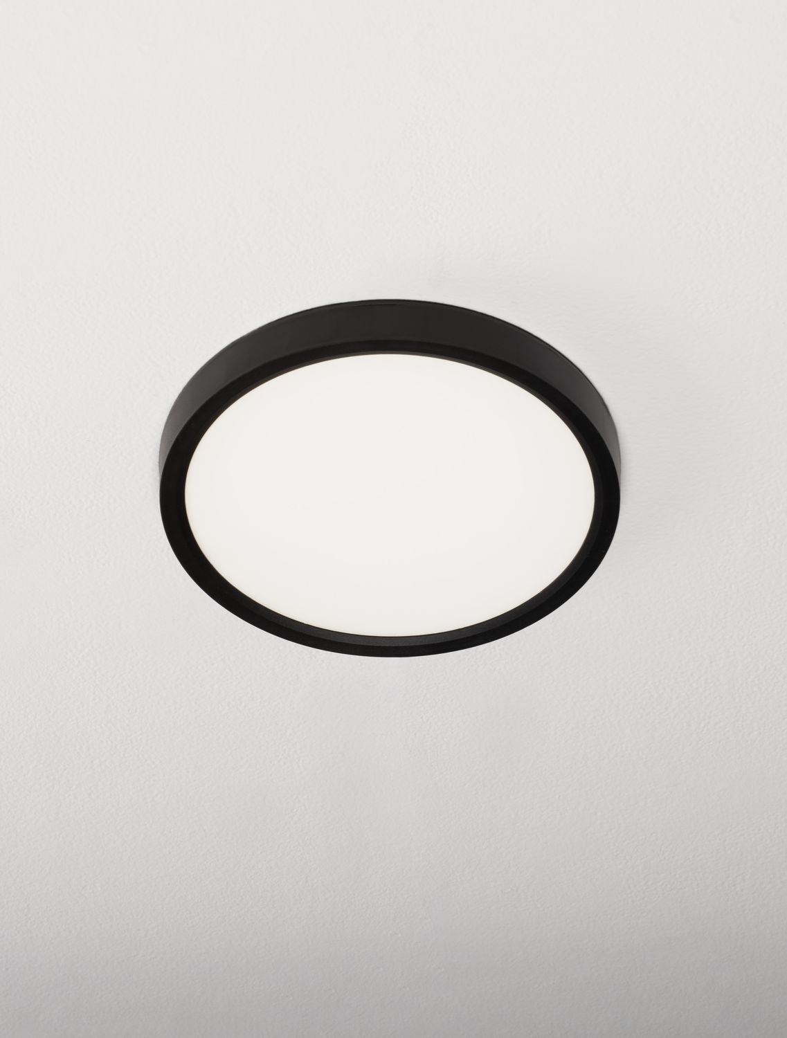 Plafonnier Dixie noir, Ø 22 cm