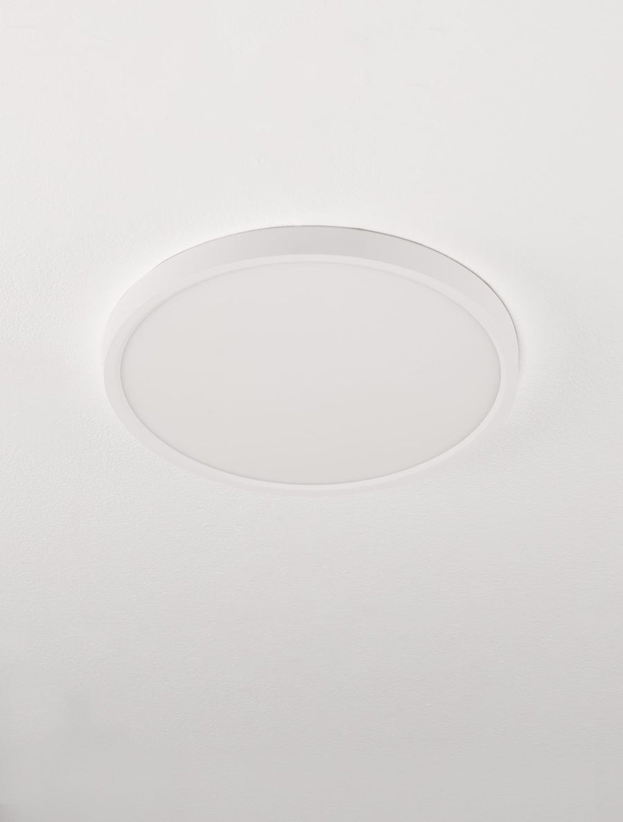 Plafonnier Dixie blanc, Ø 30 cm