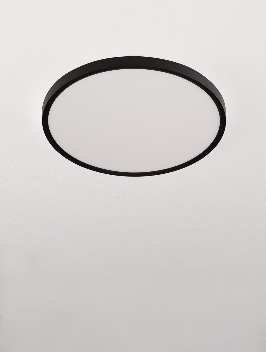 Plafonnier Dixie noir, Ø 40 cm