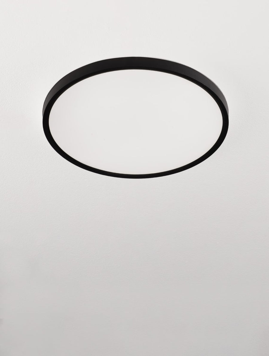 Plafonnier Dixie noir, Ø 40 cm