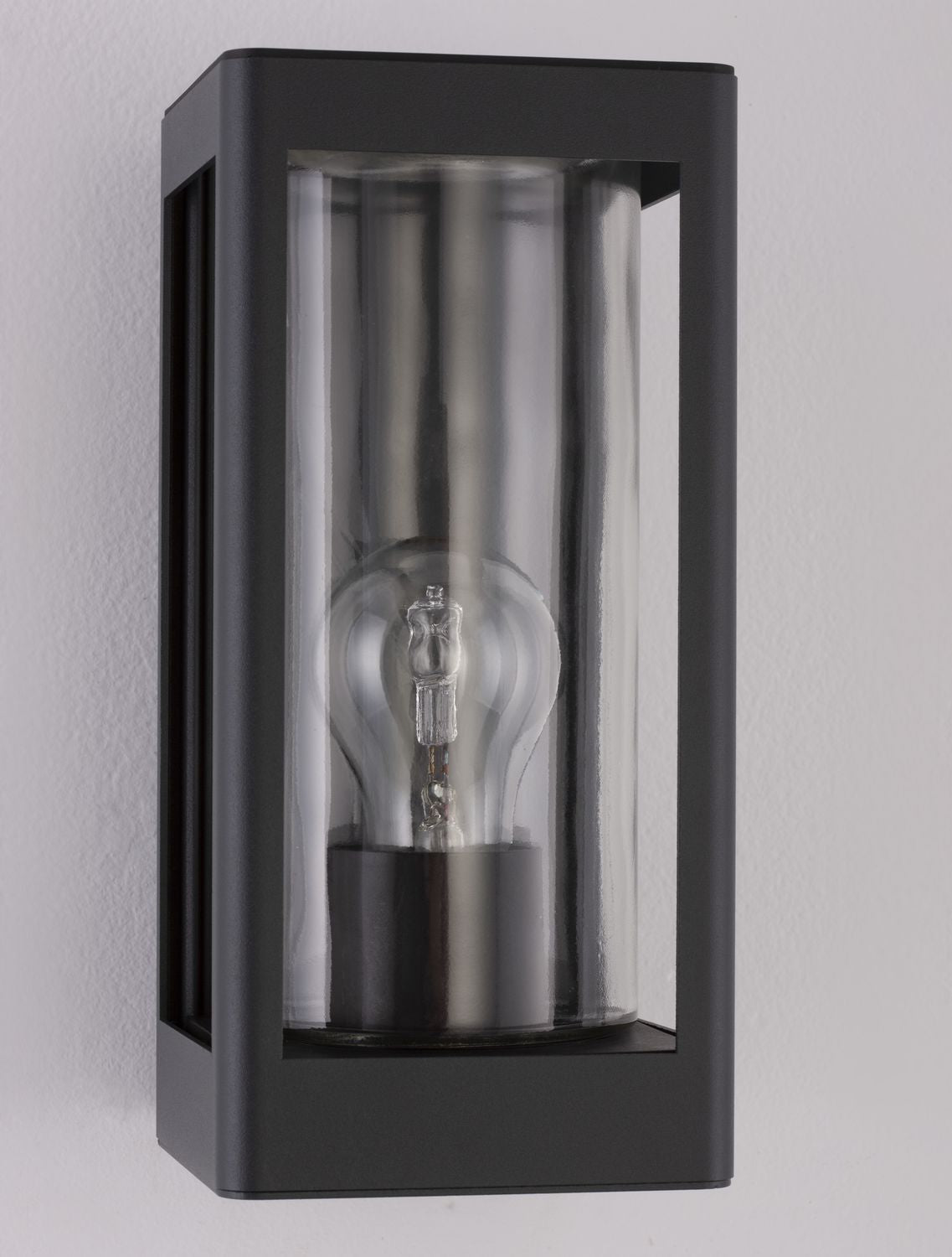 Applique extérieure Figo grise, verre