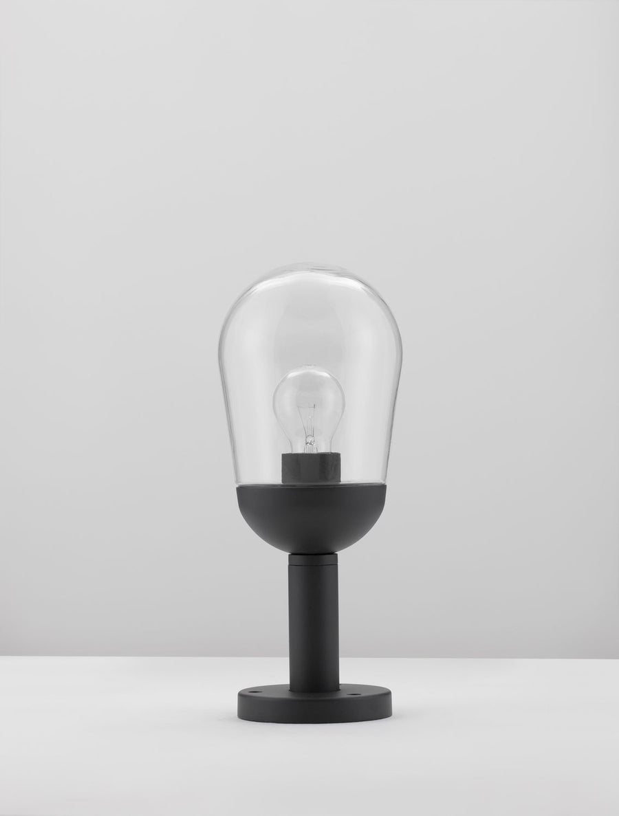 Borne extérieure Omika grise, verre