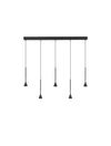Suspension luminaire | Net Noire H 150 cm