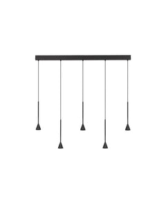 Suspension luminaire | Net Noire H 150 cm