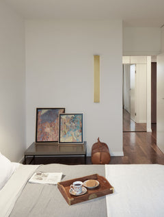 Applique murale Seline dorée, L 60 cm