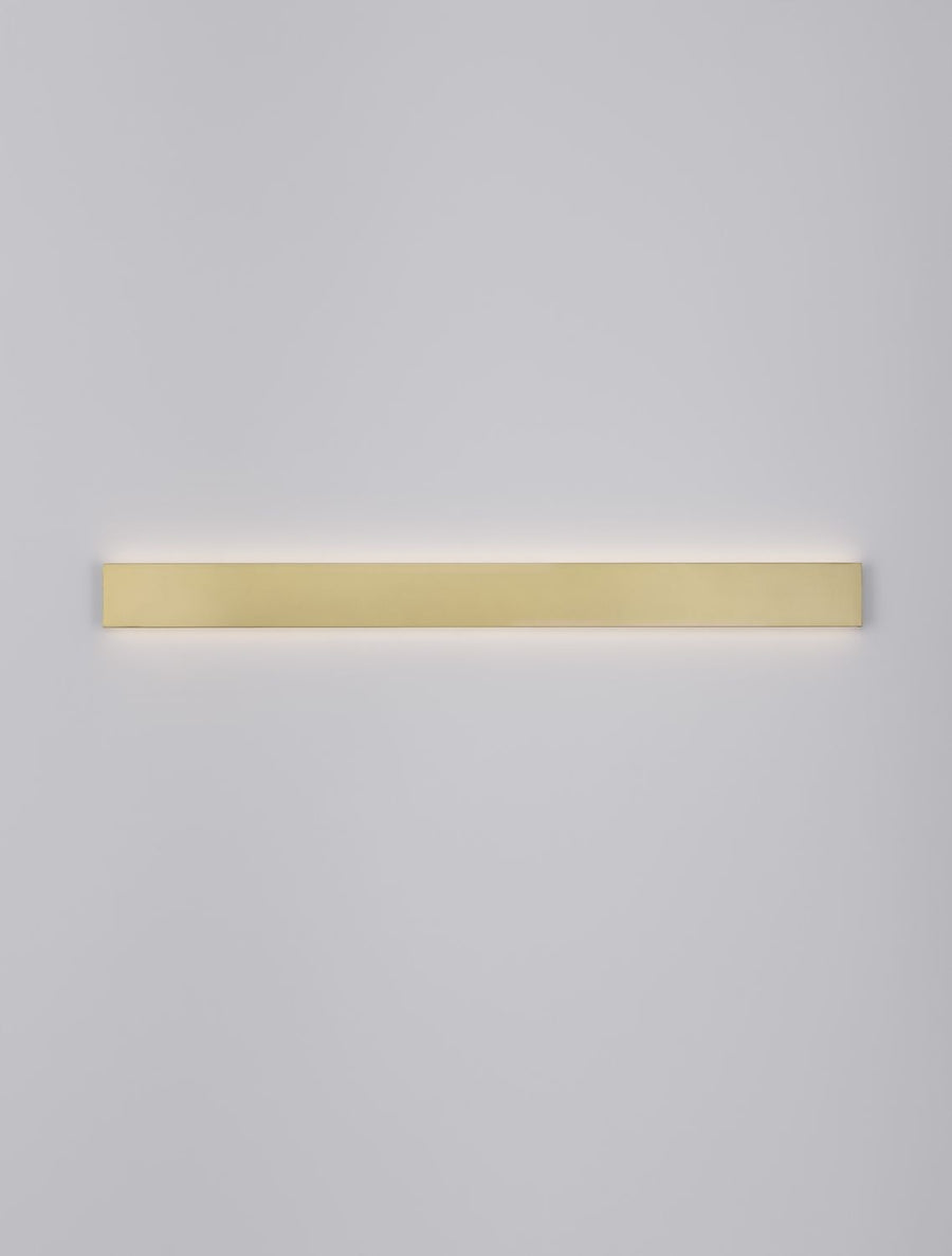 Applique murale Seline dorée, L 90 cm