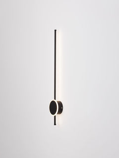 Applique murale Clock noire, H 80 cm