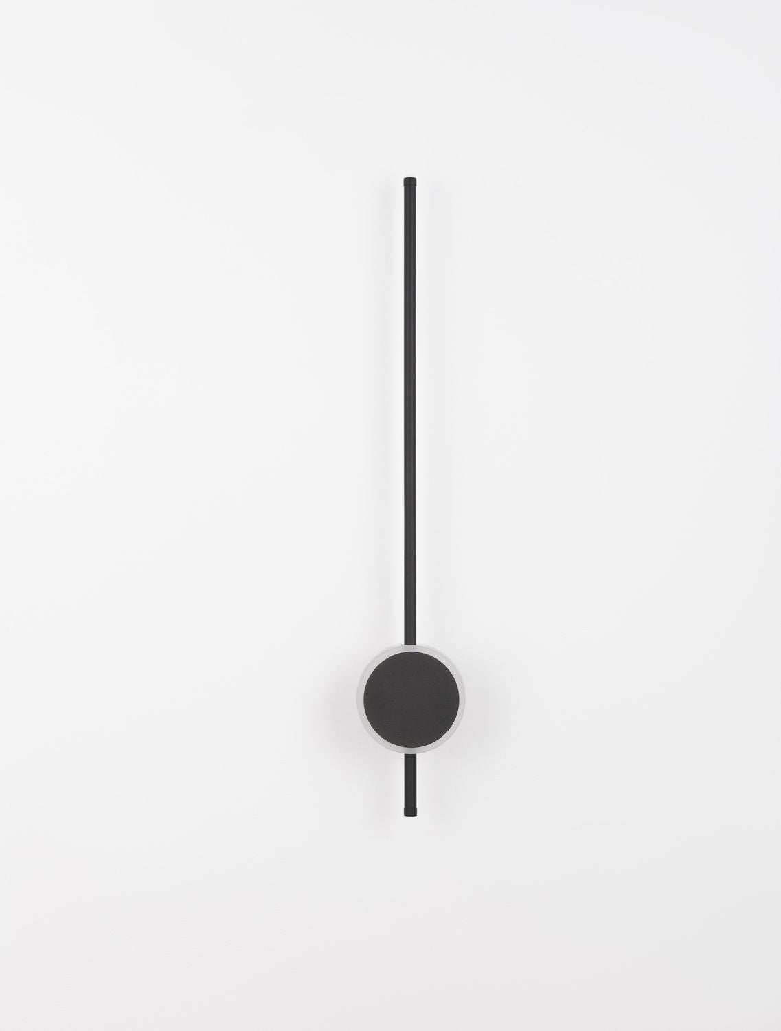 Applique murale Clock noire, H 80 cm