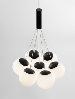 Suspension Nuvole noire, verre (9061433)