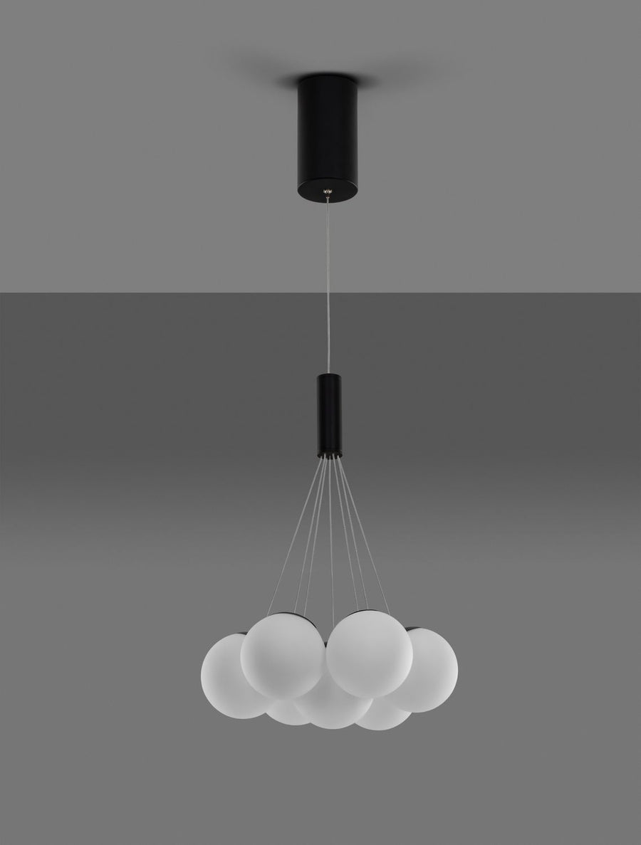 Suspension Nuvole noire, verre (9061433)