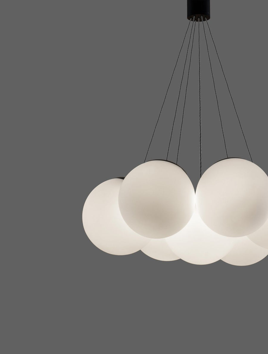 Suspension Nuvole noire, verre (9061433)