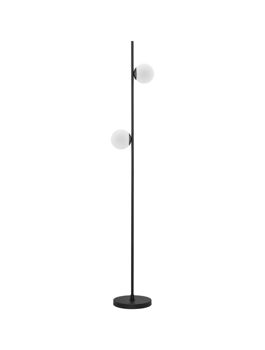 Lampadaire Nuvole noir, verre
