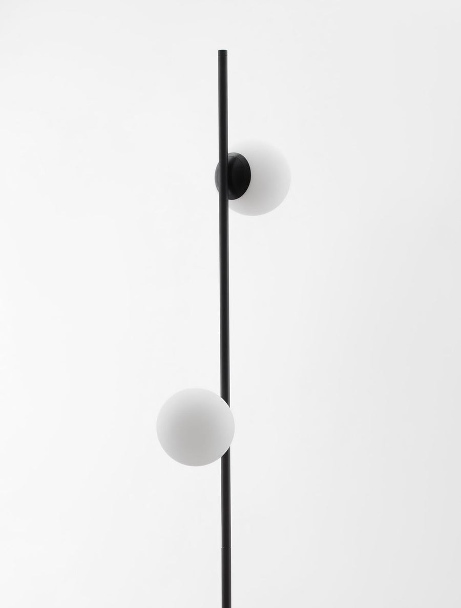 Lampadaire Nuvole noir, verre
