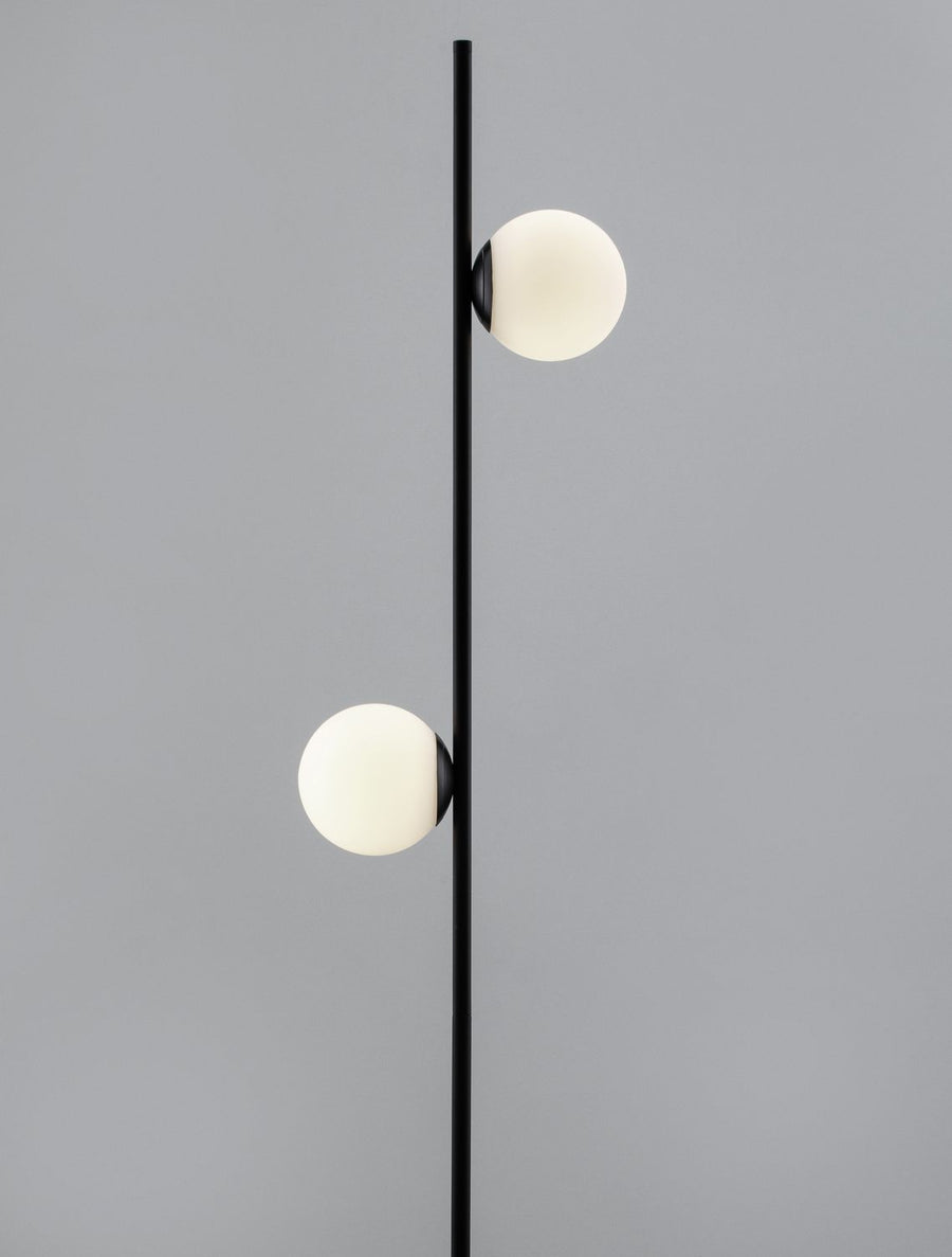 Lampadaire Nuvole noir, verre