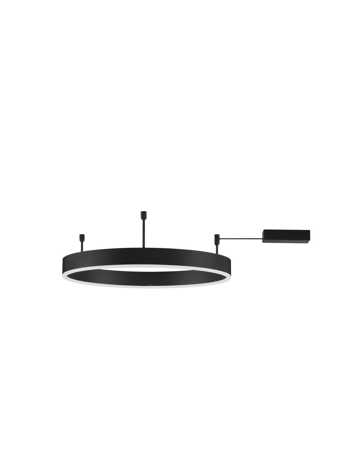Plafonnier Motif noir, L 60 cm