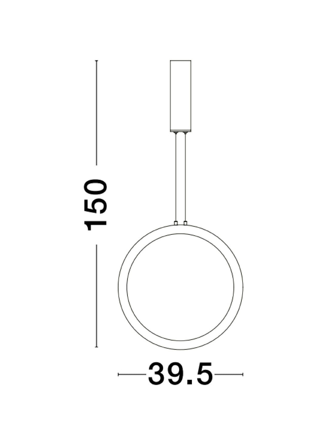 Suspension luminaire | Change H 150 cm