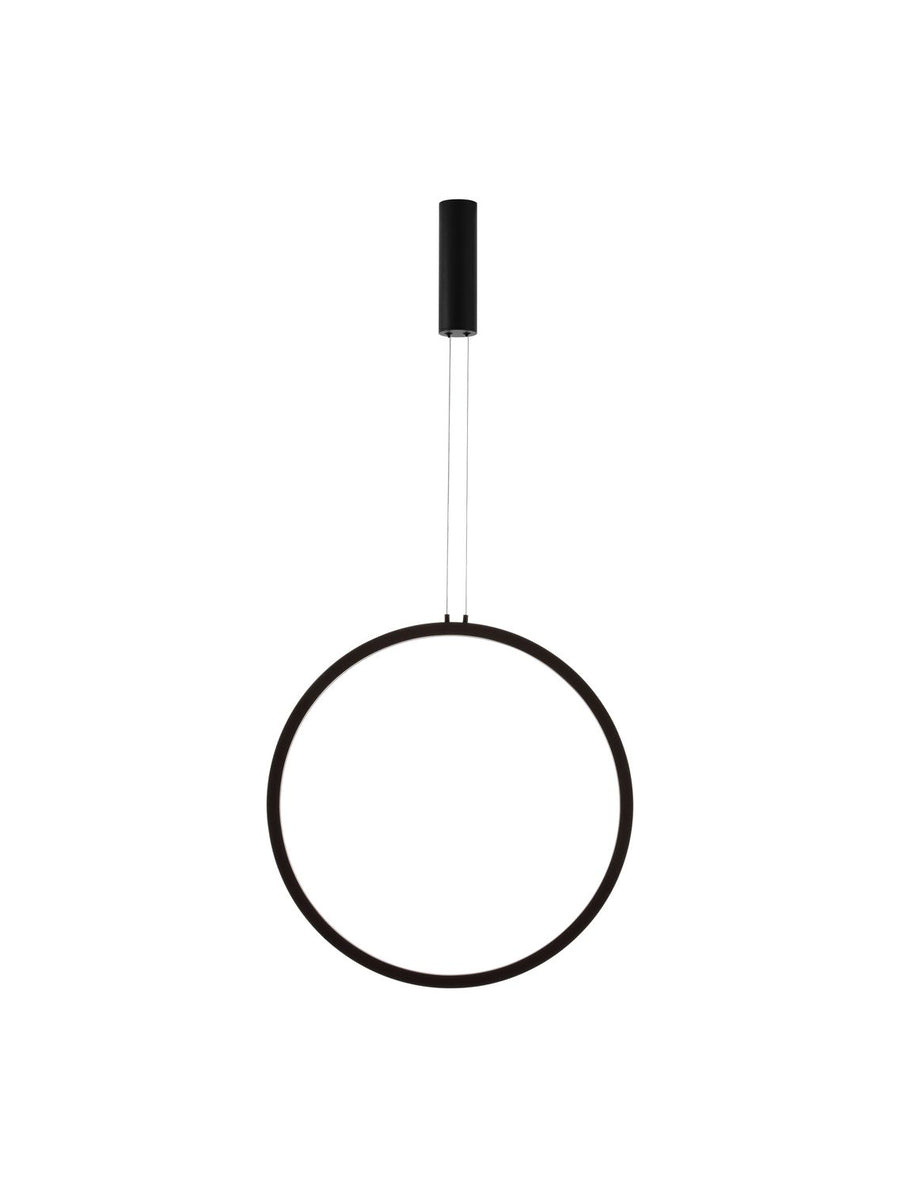 Produit seul de face sur fond blanc, anneau noir et câble fin