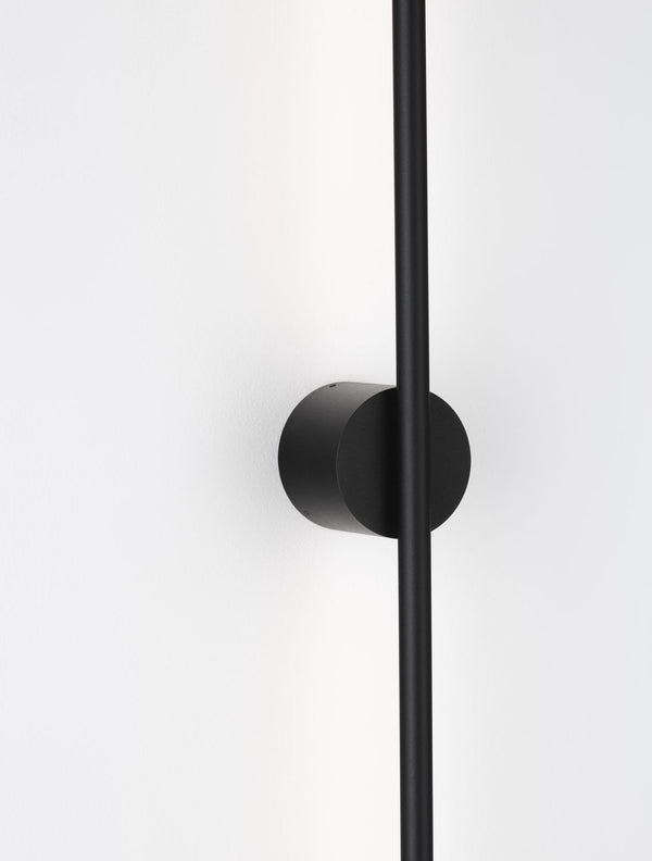 Applique murale Aden noire, H 90 cm
