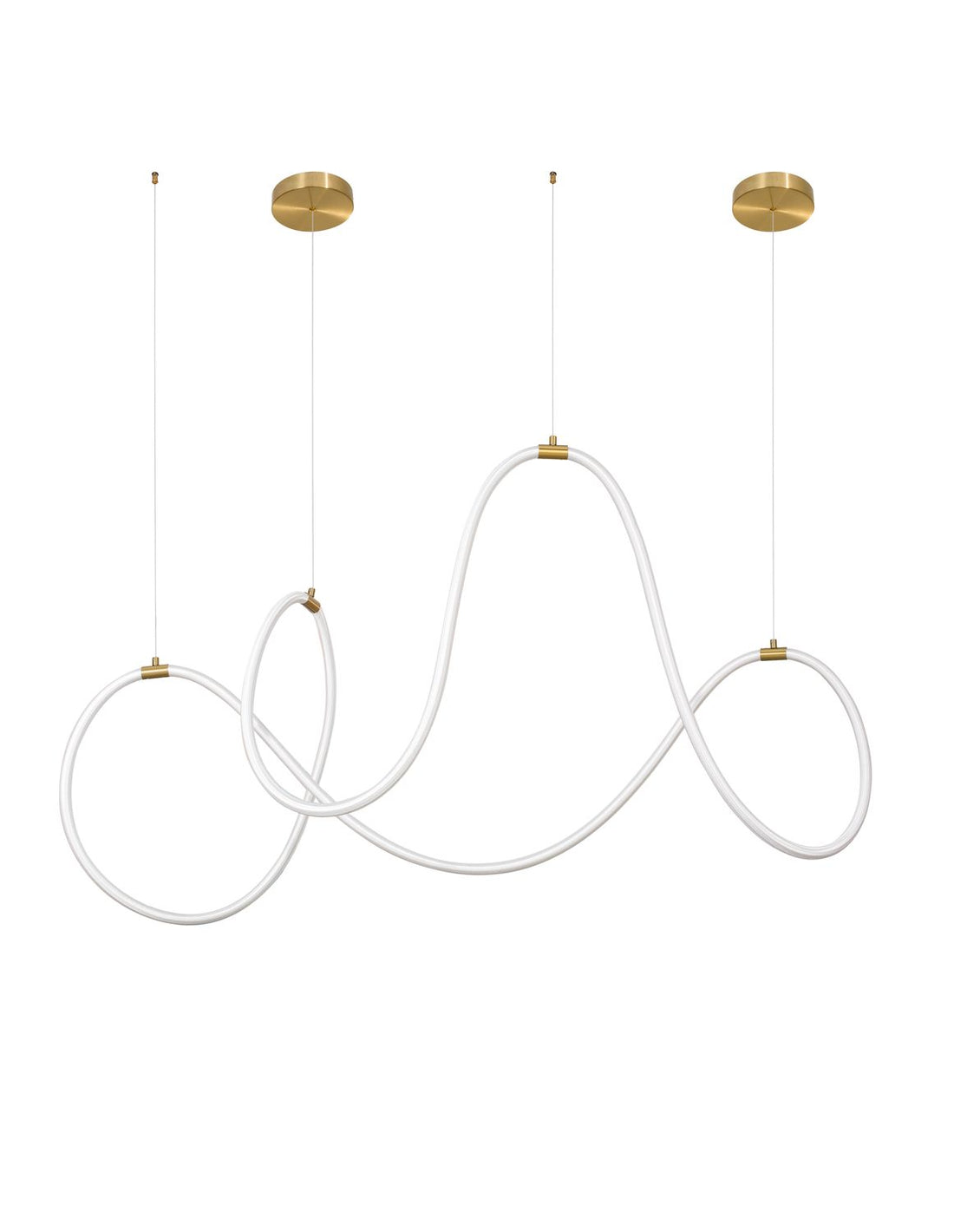 Suspension Cerelia laiton, L 150 cm