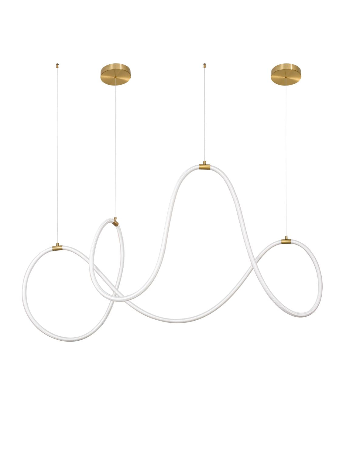 Suspension Cerelia laiton, L 150 cm