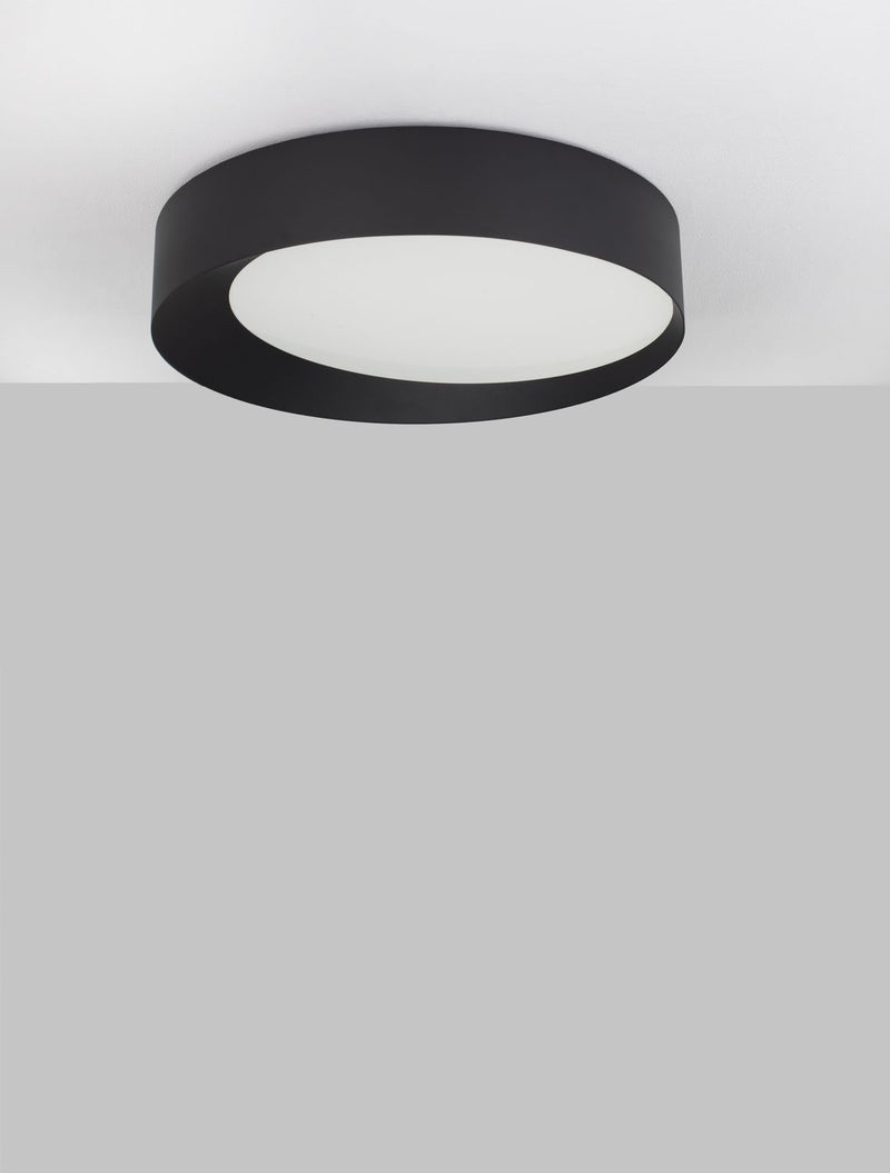 Plafonnier OBY noir, Ø 60 cm