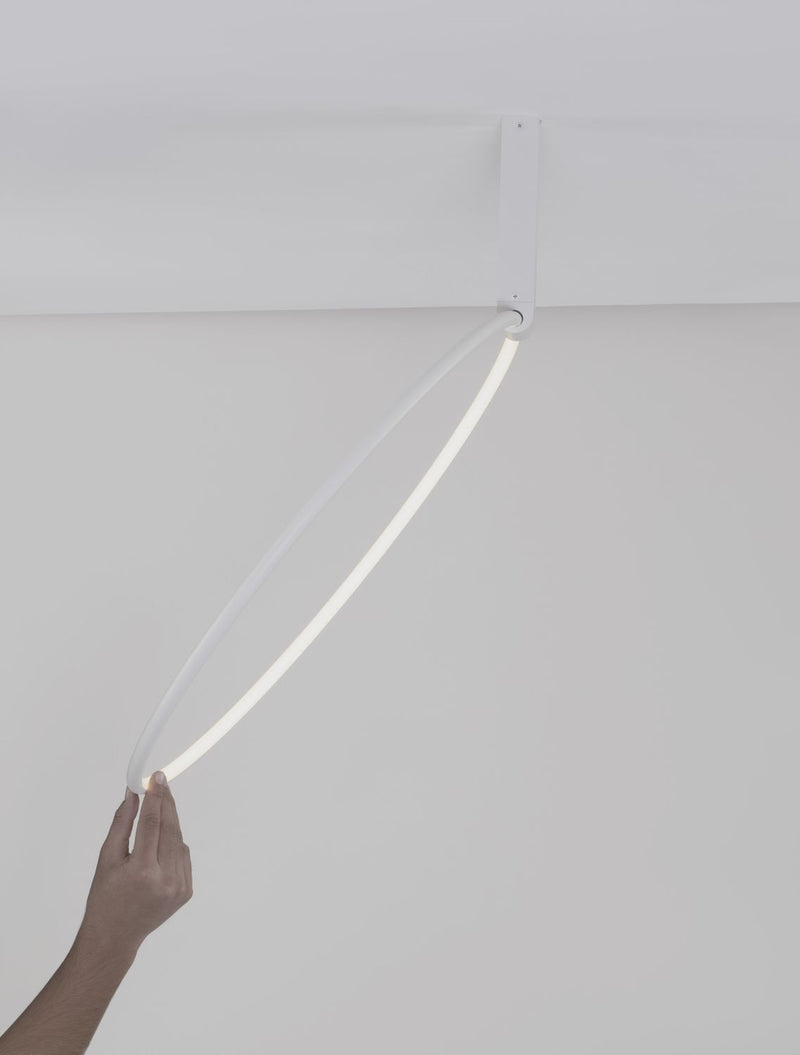 Suspension Garve blanche, Ø 60 cm