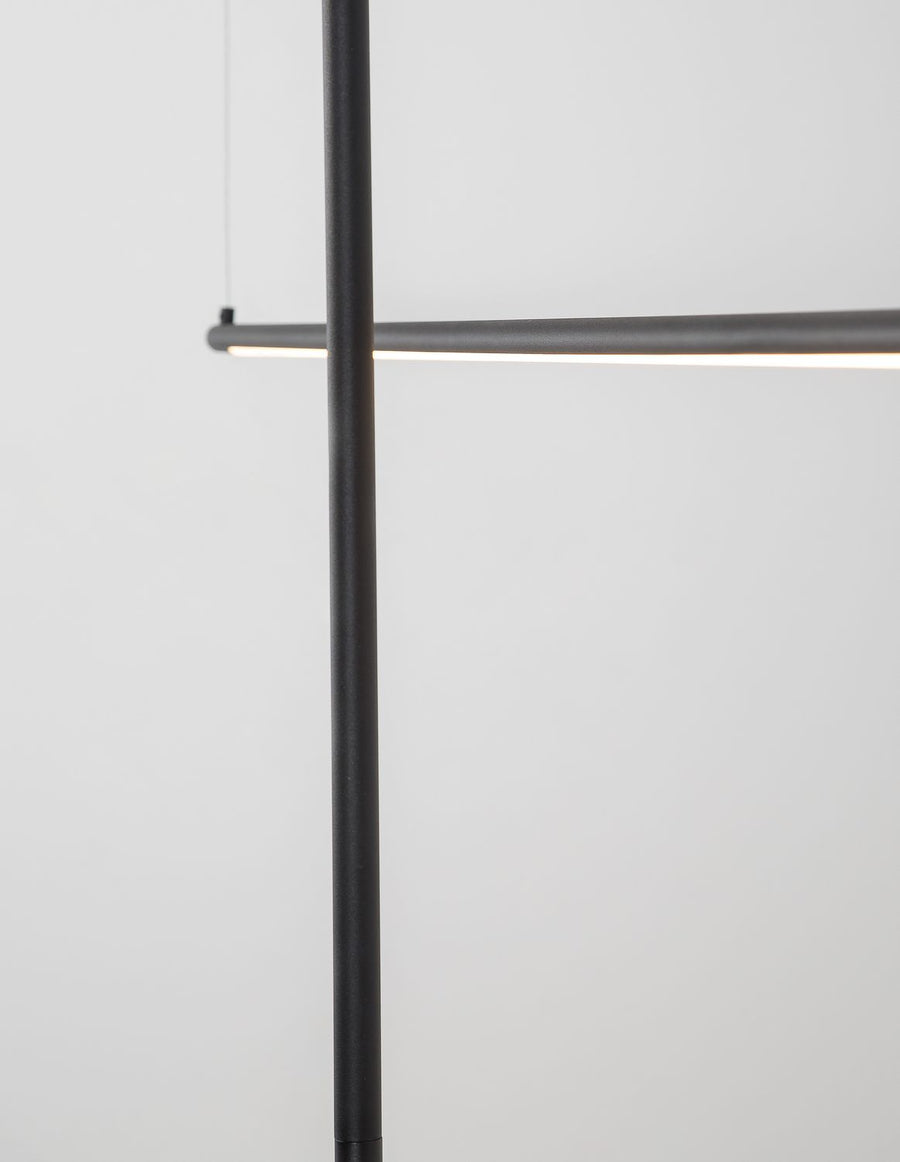 Suspension Elettra noire, H 200 cm (9088103)