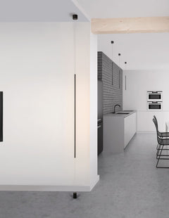 Suspension Elettra noire, H 300 cm (9088109)