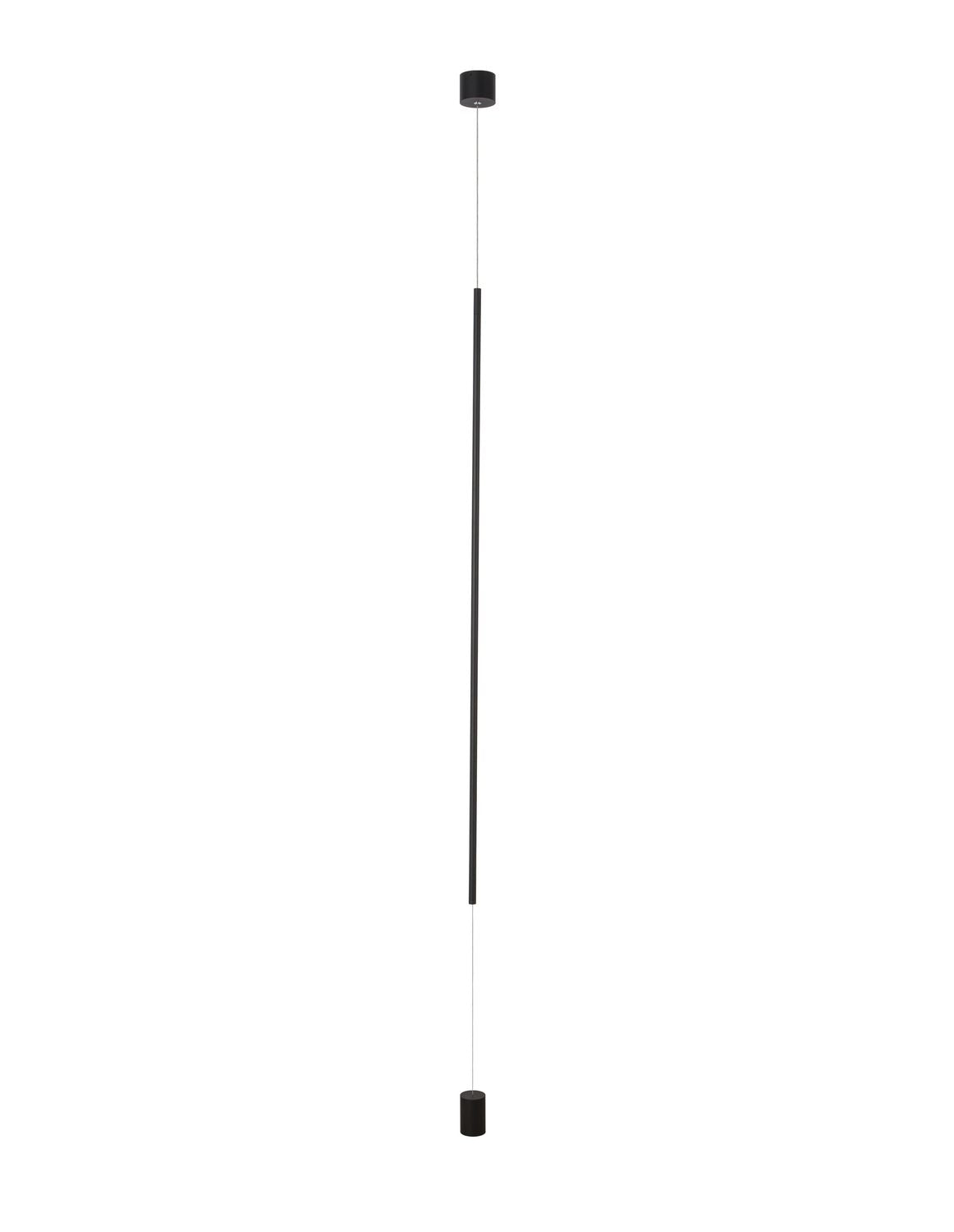 Suspension Elettra noire, H 300 cm (9088109)