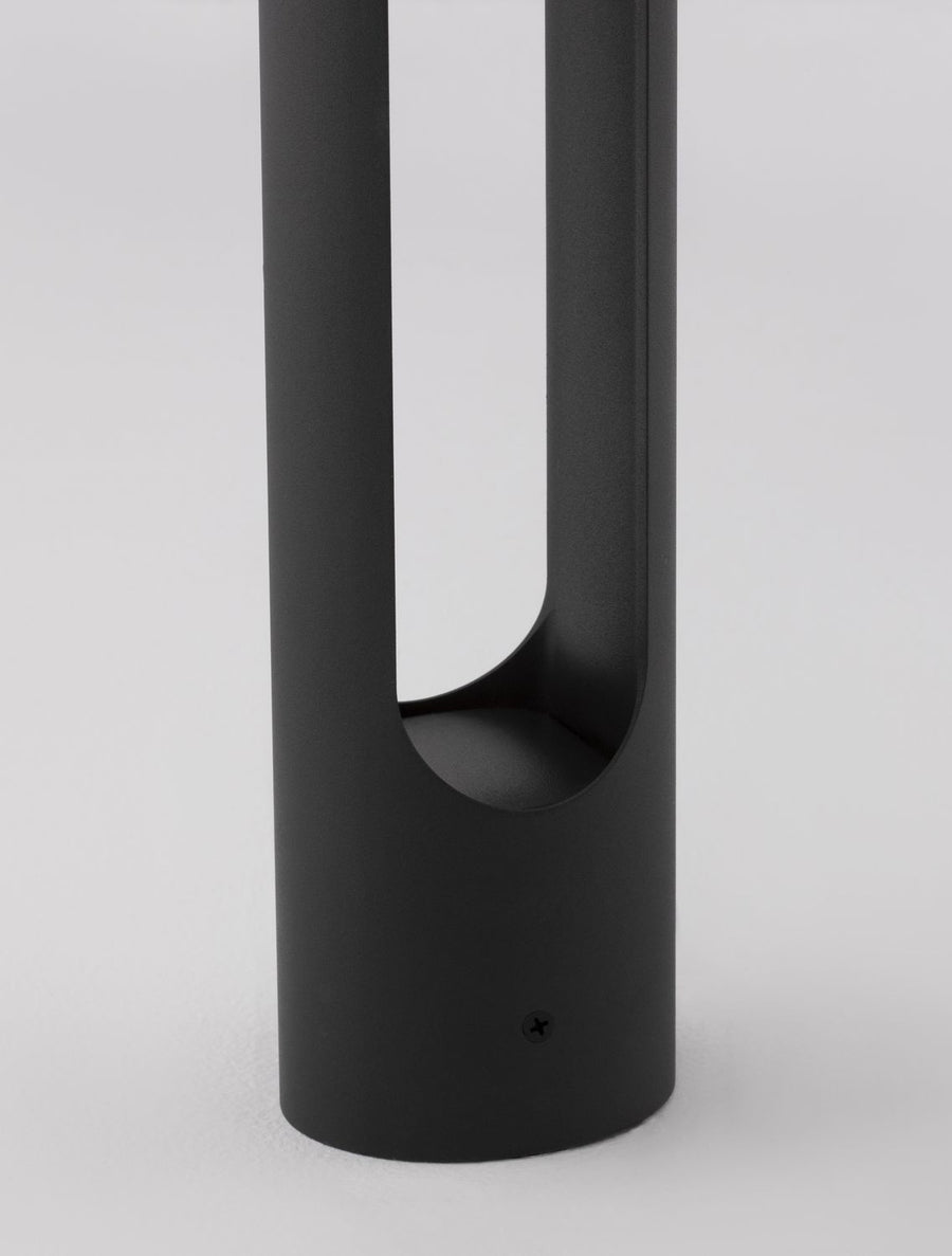 Borne extérieure Ellery noire, H 80 cm