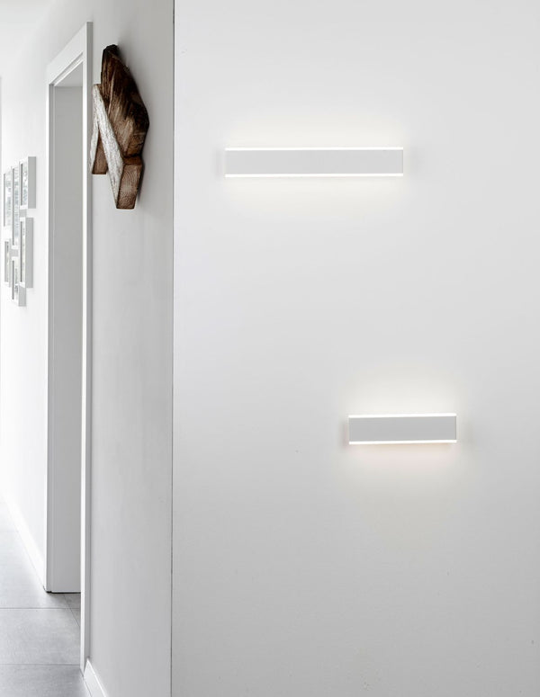 Applique murale Line blanche, L 30,4 cm