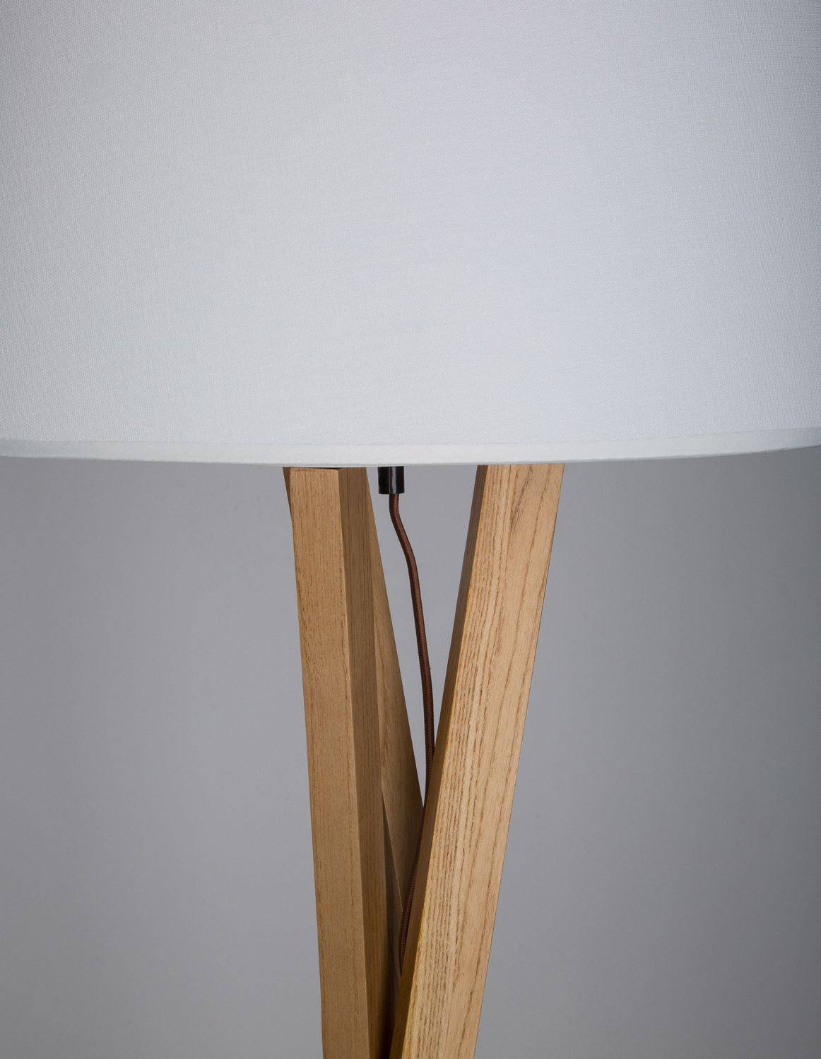 Lampadaire Salino bois, H 160 cm