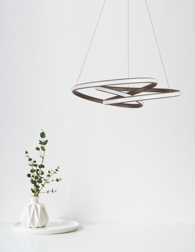 Suspension Menton marron