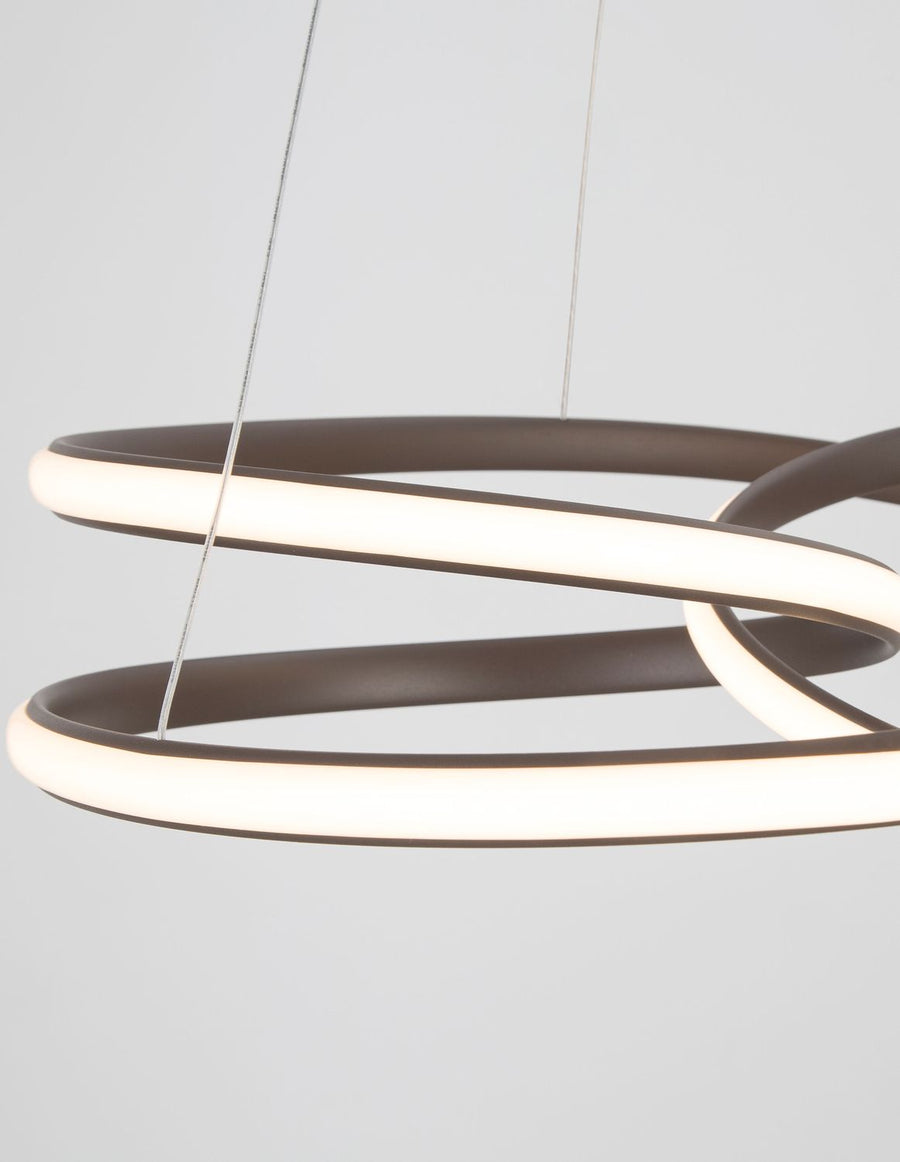Suspension Menton marron