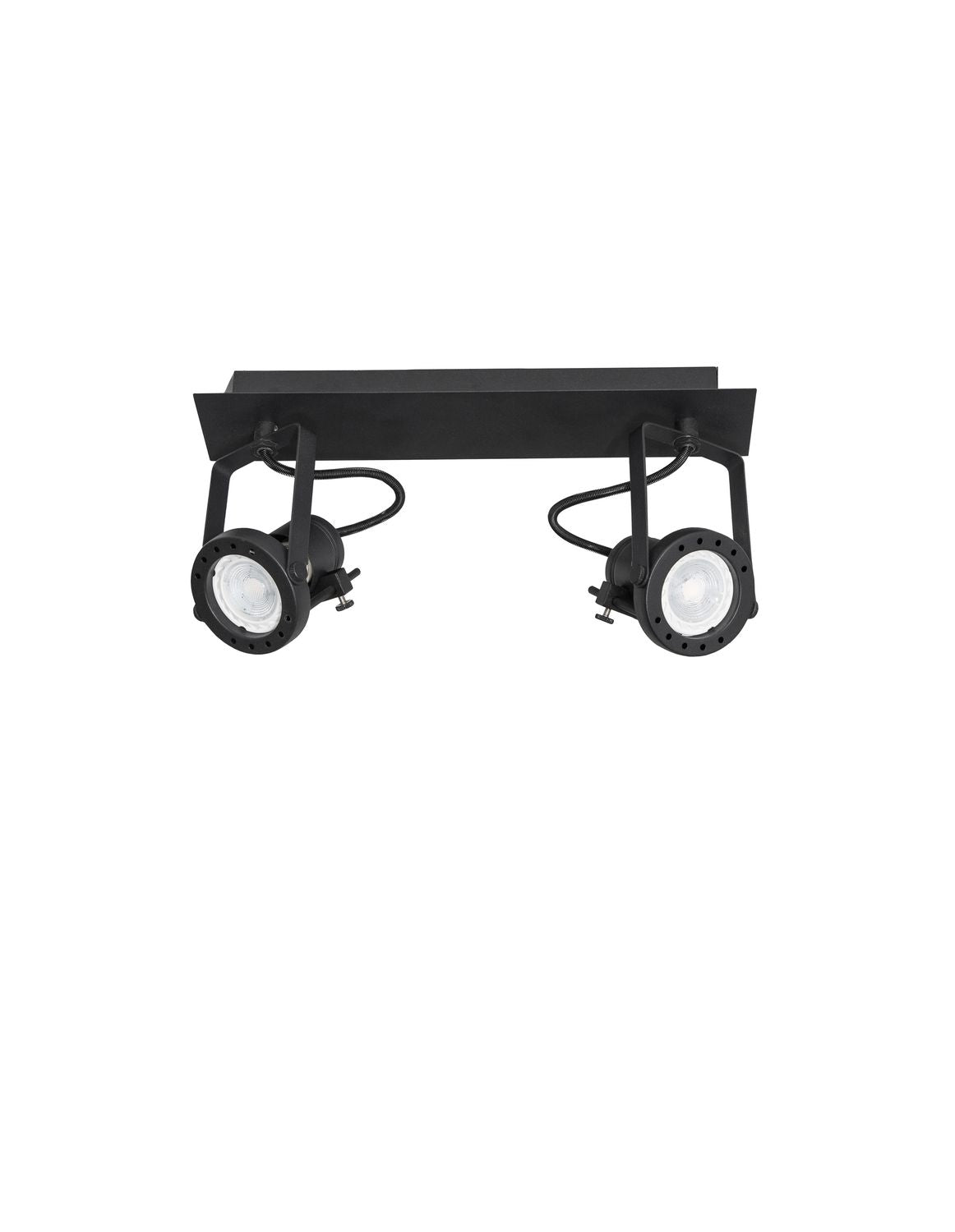 Plafonnier Salva 2 lumières noir