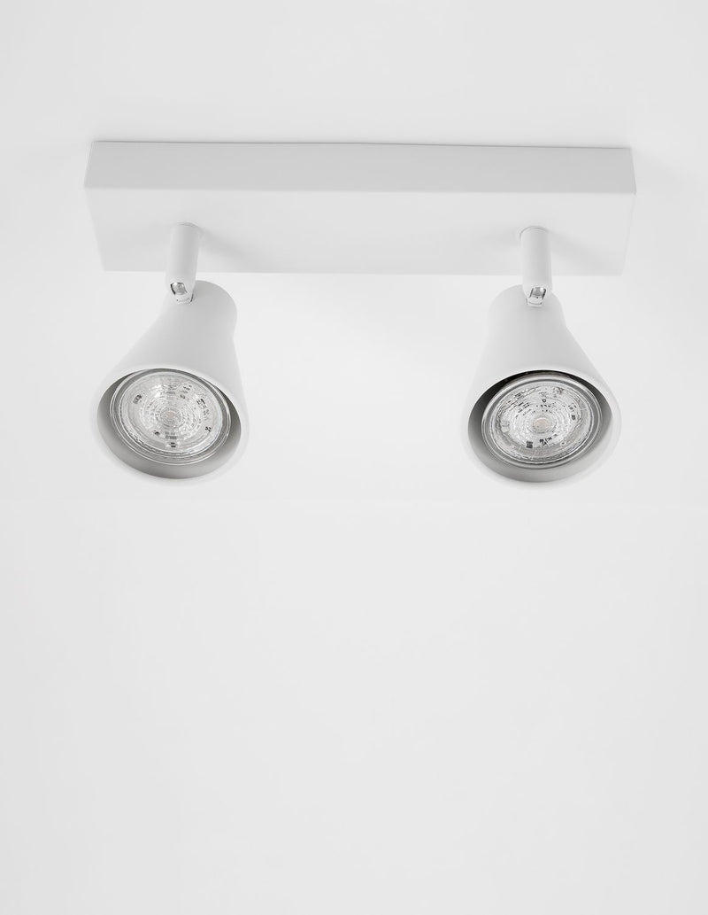 Plafonnier Dublin 2 lumières blanc