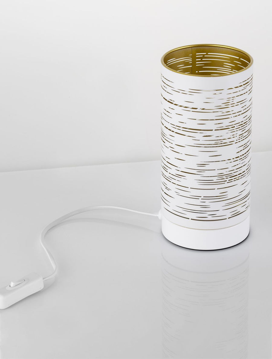 Lampe à poser Zane blanche