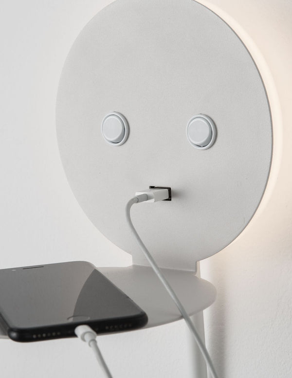 Applique murale Eclip blanche