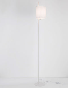 Lampadaire Yama blanc, tissu