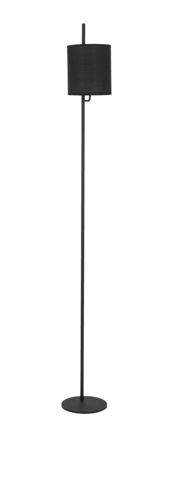Lampadaire Yama noir, tissu