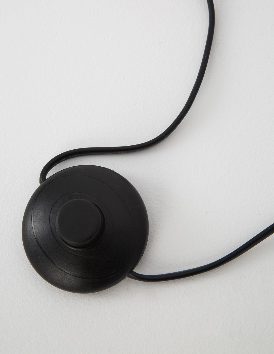 Lampadaire Yama noir, tissu