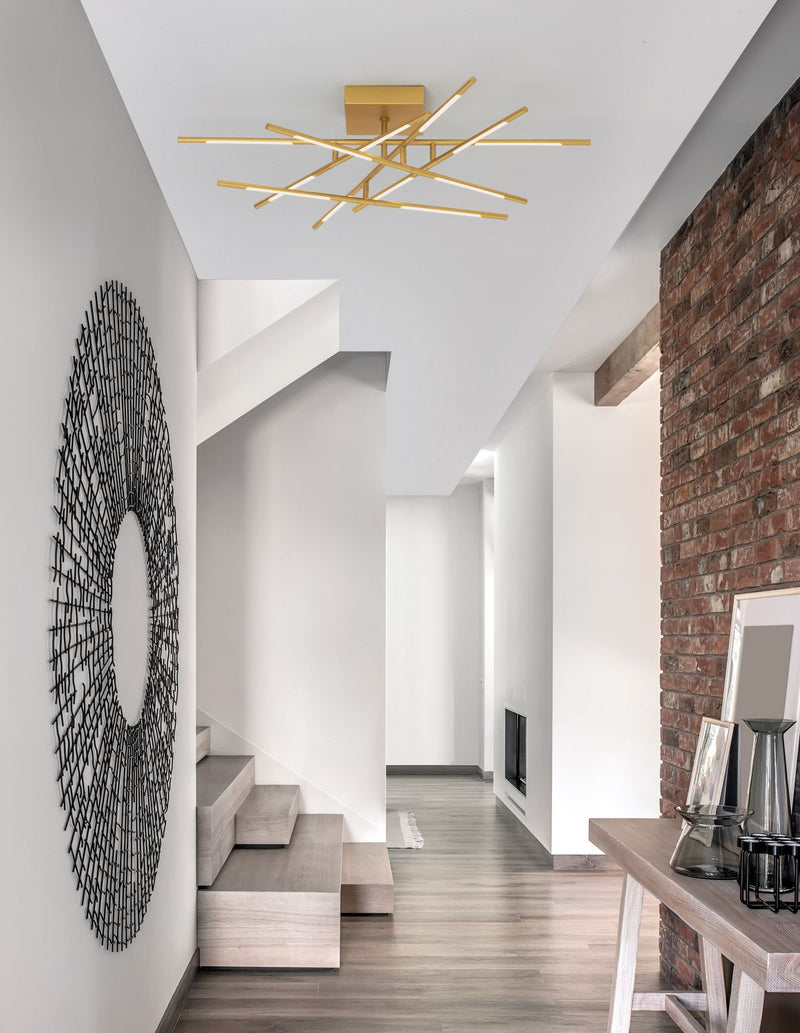 Luminaire plafonnier | Raccio Laiton L 94,5 cm