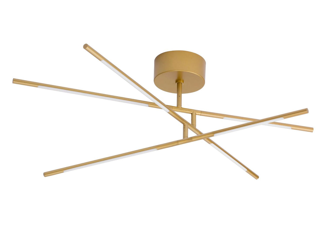 Plafonnier Raccio laiton, L 84 cm