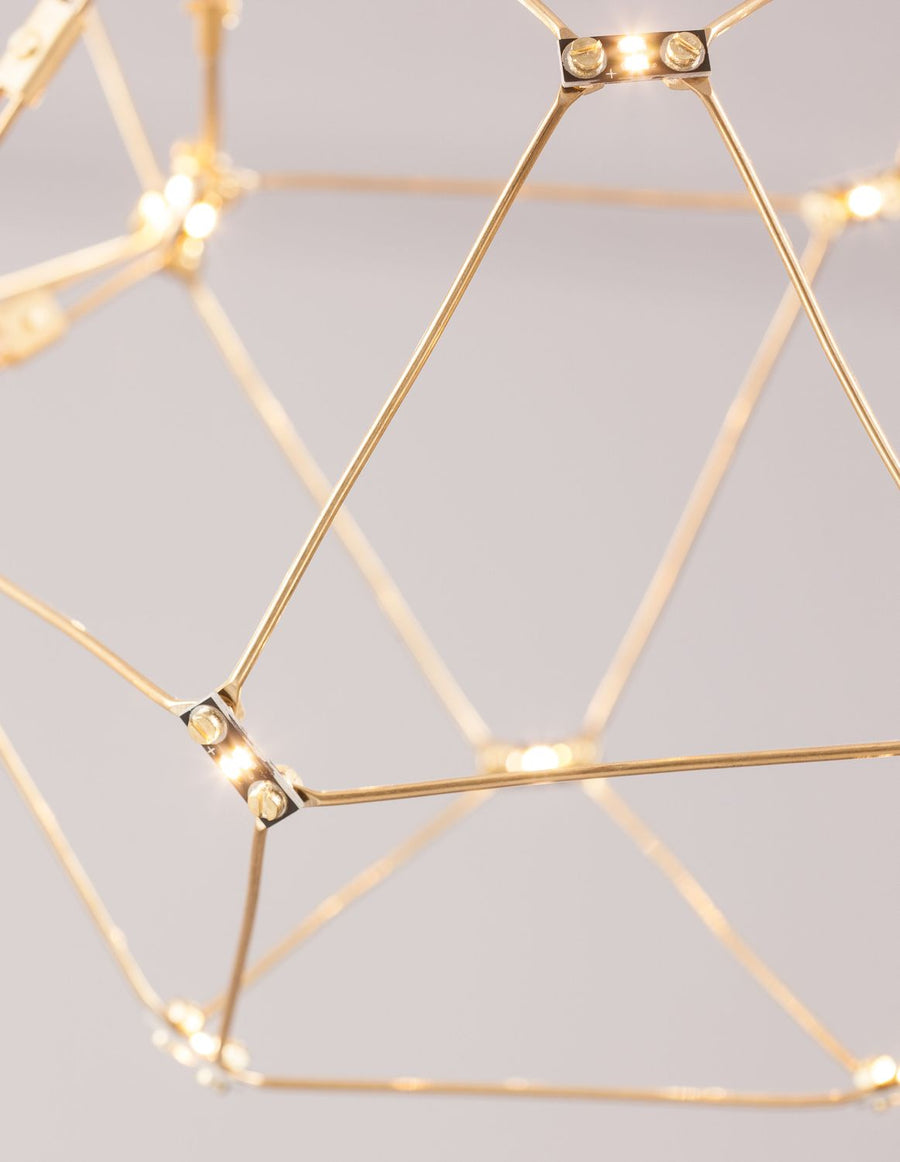 Suspension Nebula dorée, H 120 cm (9186807)